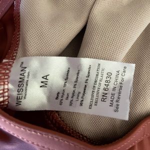 Weissman Ruched dress with mesh skirt